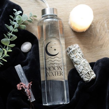 Moon Water Glass Water Bottle