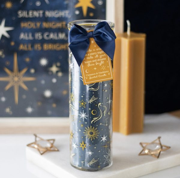 Starry Night Cinnamon & Blackberry Tube Candle