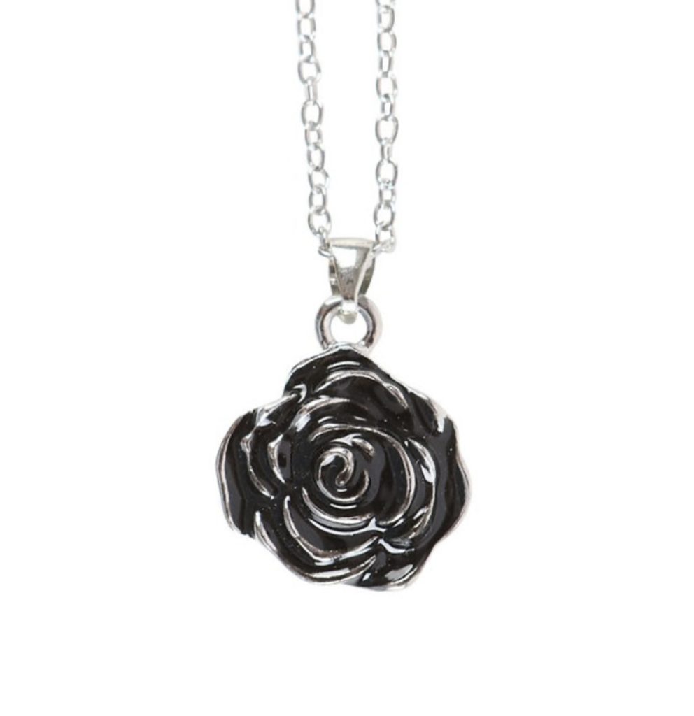 Stainless Steel Rose Pendant Necklace
