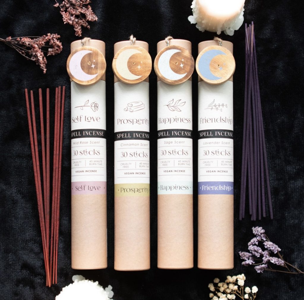 Herbal Magick Spell Incense Sticks With Incense Holder