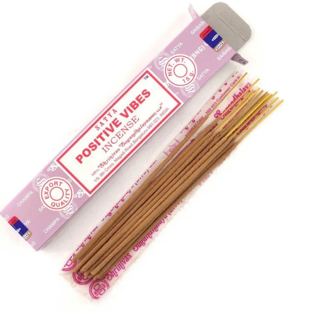 Satya Nag Champa Positive Vibes Incense Sticks – (15g) | Fragrance for Meditation, Relaxation & Spiritual Practice