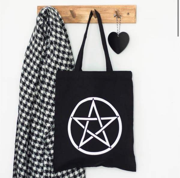 Pentagram Polycotton Tote Bag
