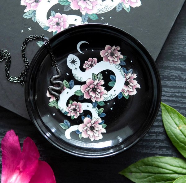Floral Snake Trinket Dish
