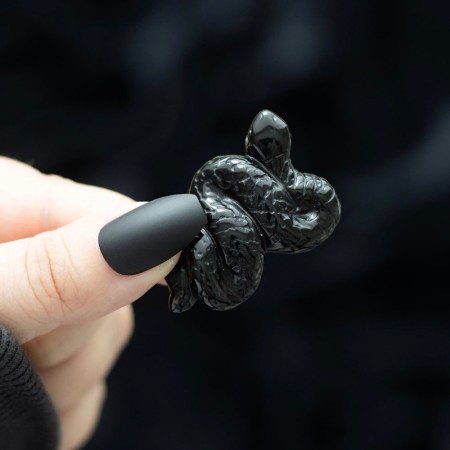 Black Obsidian Crystal Snake