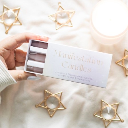 3 Manifestation Spell Candles In A Box