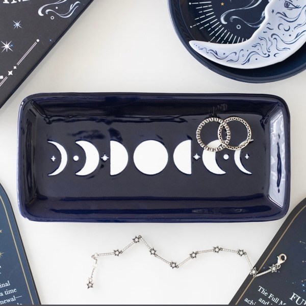 Blue Moon Phase Trinket Dish