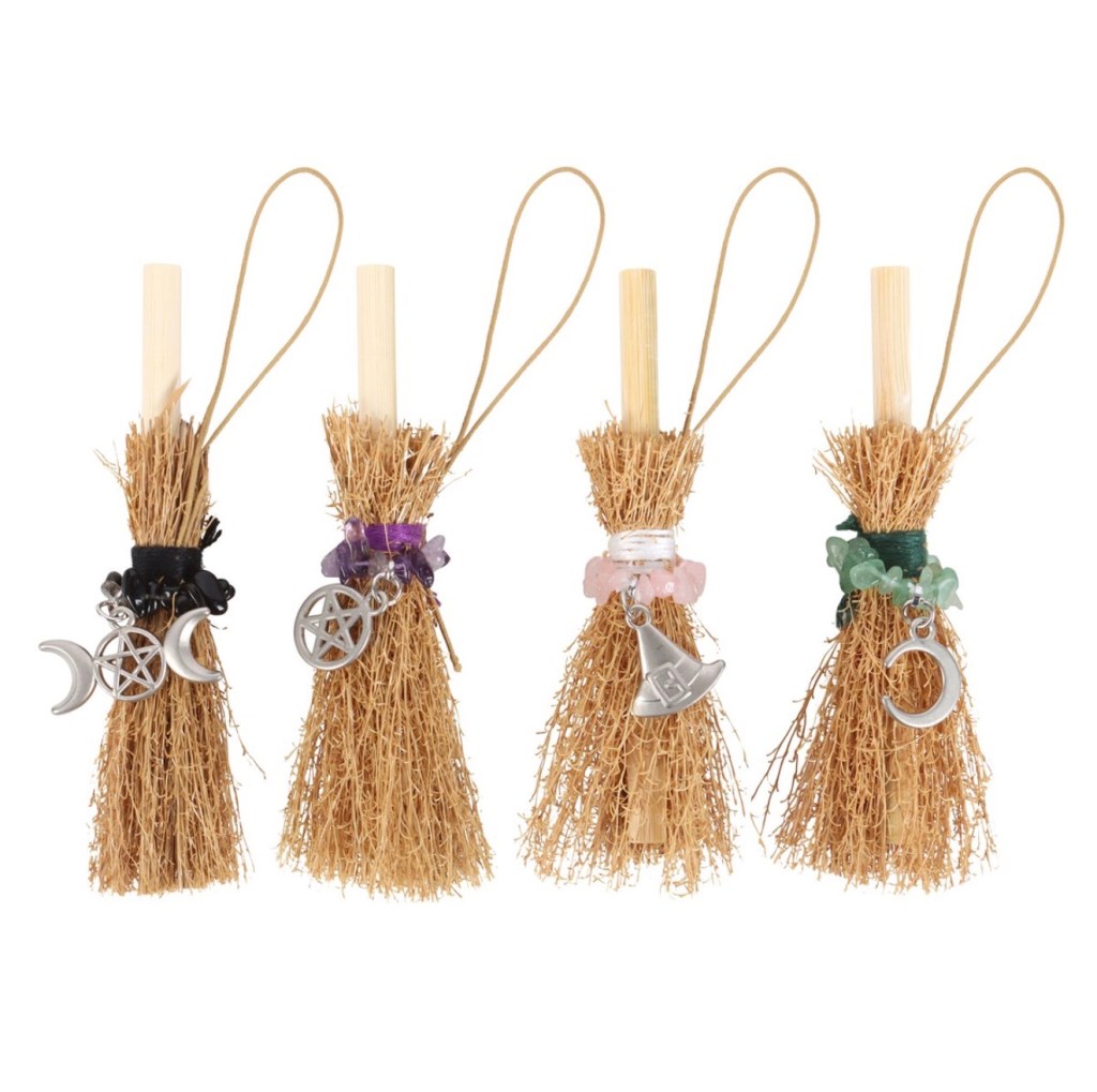 Lucky Crystal Broomstick Car Charm