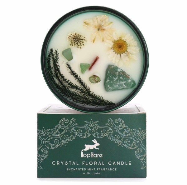 Hop Hare Crystal Magic Flower Candle - The Magician