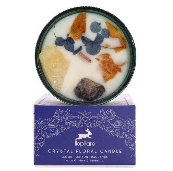 Hop Hare Crystal Magic Flower Candle - The Sun