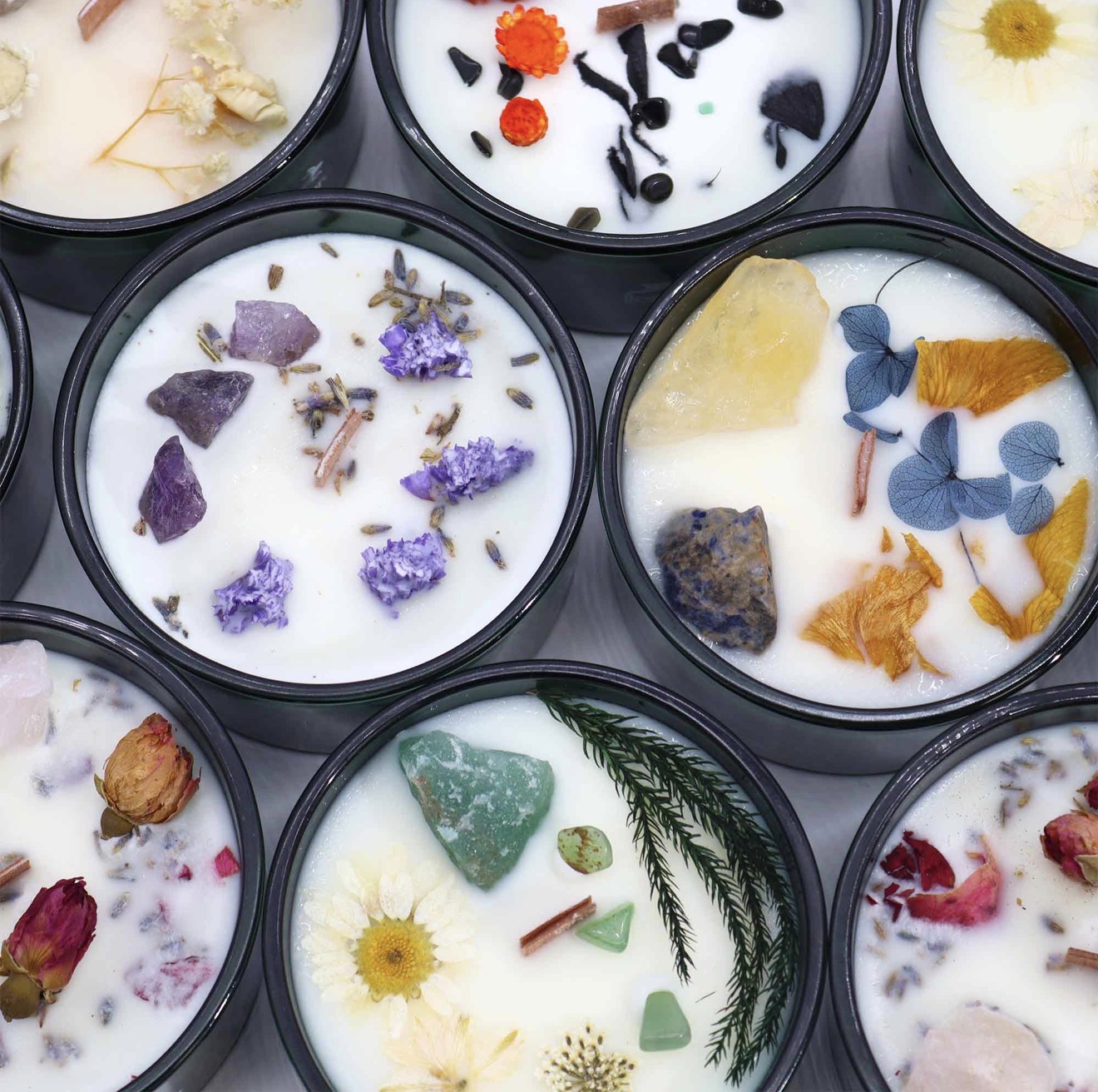 Hop Hare Crystal Magic Flower Candle - The Sun - Image 7