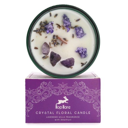 Hop Hare Crystal Magic Flower Candle - The Moon