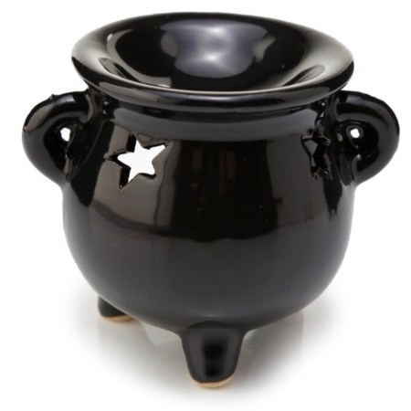 Small Black Cauldron Oil Burner