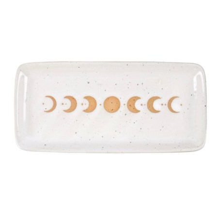 17cm Moon Phase Ceramic Trinket Tray