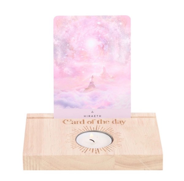 Natural Card Of The Day Tarot Card Stand Tealight Holder