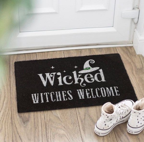 Black Wicked Witches Welcome Doormat