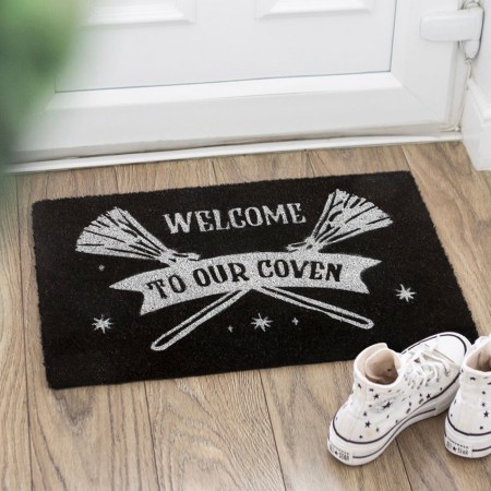 Black Welcome To Our Coven Doormat