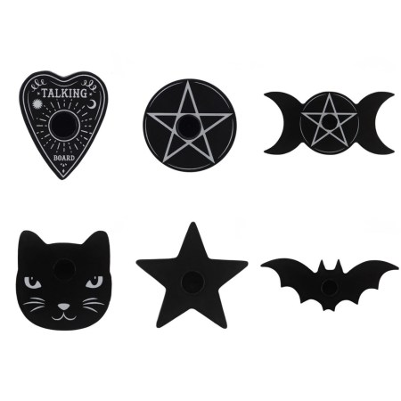 Black Magic Spell Candle Holder