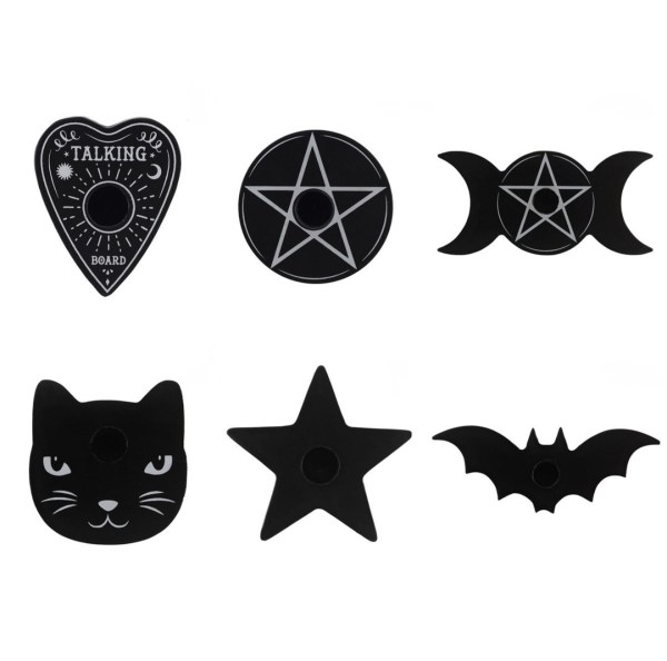 Black Magic Spell Candle Holder