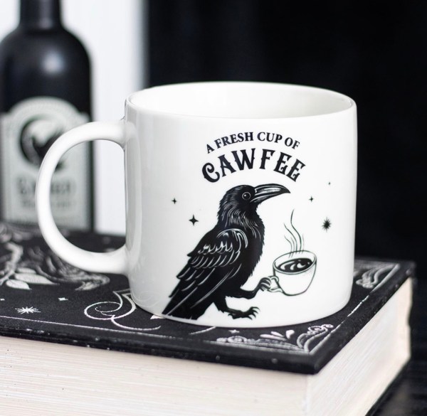 Fresh Cup Of Cawfee Raven Mug