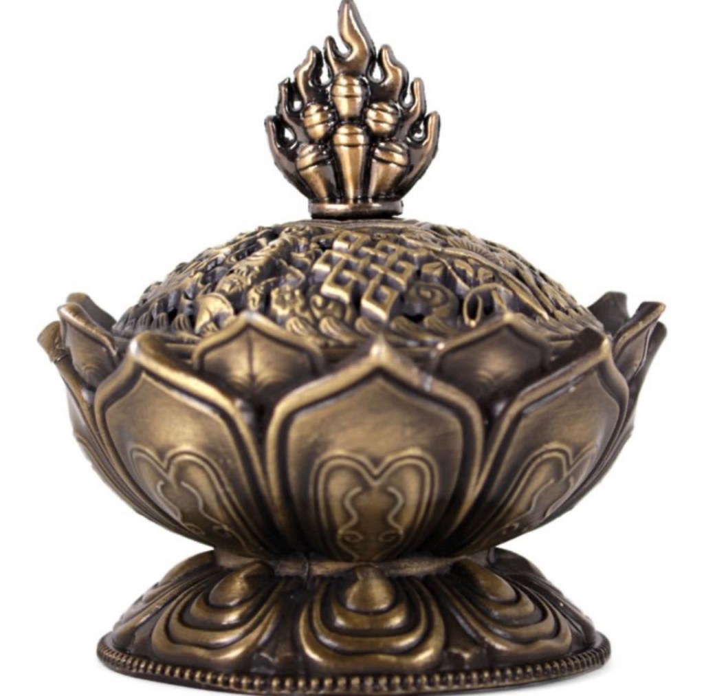 Metal Lotus Incense Cone Holder