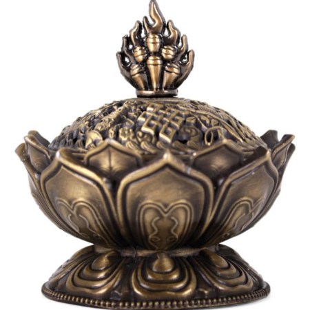 Metal Lotus Incense Cone Holder