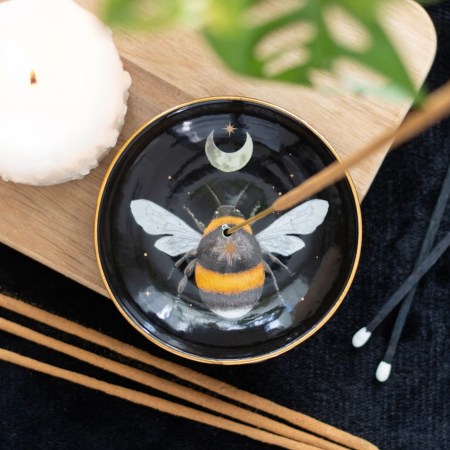 Forest Bee Ceramic Incense Plate